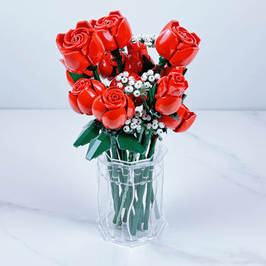 Premium Large Display Vase for Lego Flowers Design 2